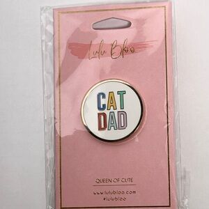 Cat Dad Enamel Pin - Multicolor